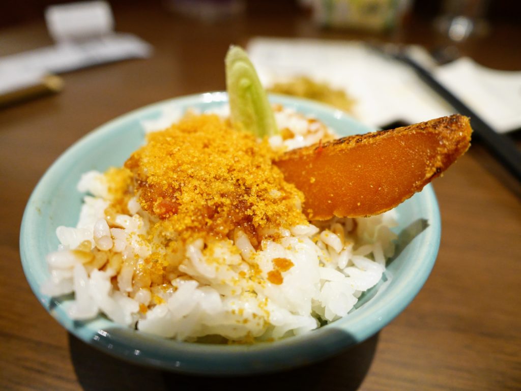 府城晶華のカラスミご飯