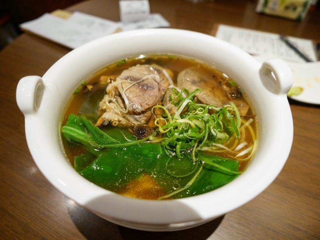 府城晶華の名物牛肉麺